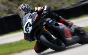 #64 Tim Hall racing a Buell XBRR race bike